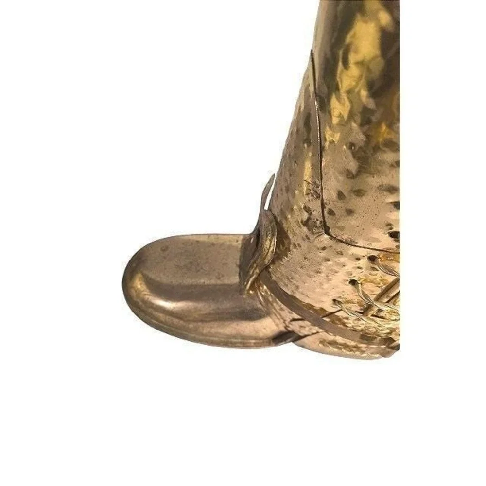 Vintage Hammered Brass Boot Umbrella Stand Luxury Storage Walking Sticks‎ Holder